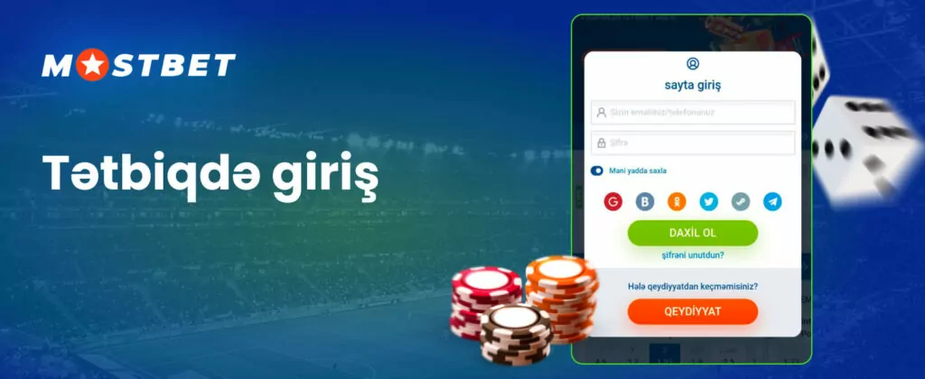 Mostbet tətbiqinə necə daxil olmaq olar