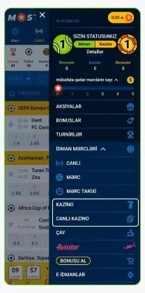 Azərbaycanda Mostbet kazinosunda necə oynamaq barədə ətraflı təlimat