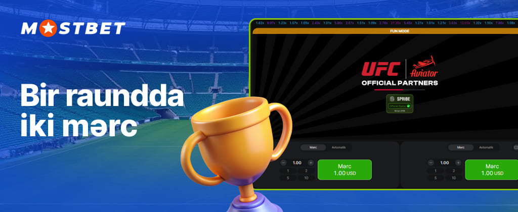 Mostbet Azerbaijan Aviator sizə oyunda ikiqat mərc etməyə imkan verəcək