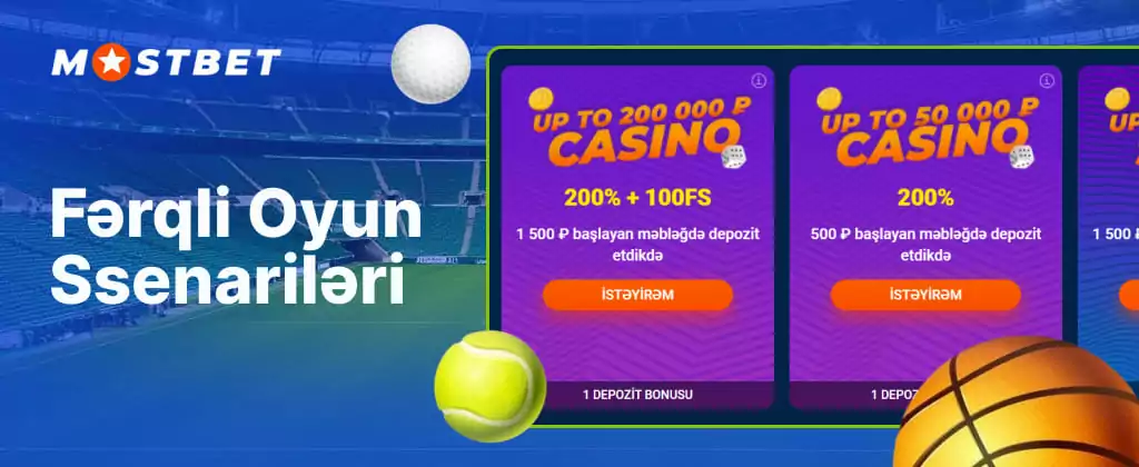 Mostbet Azerbaijan Bonus müxtəlif oyun vəziyyətləri üçün çoxlu bonuslar və promosyonlar təklif edir